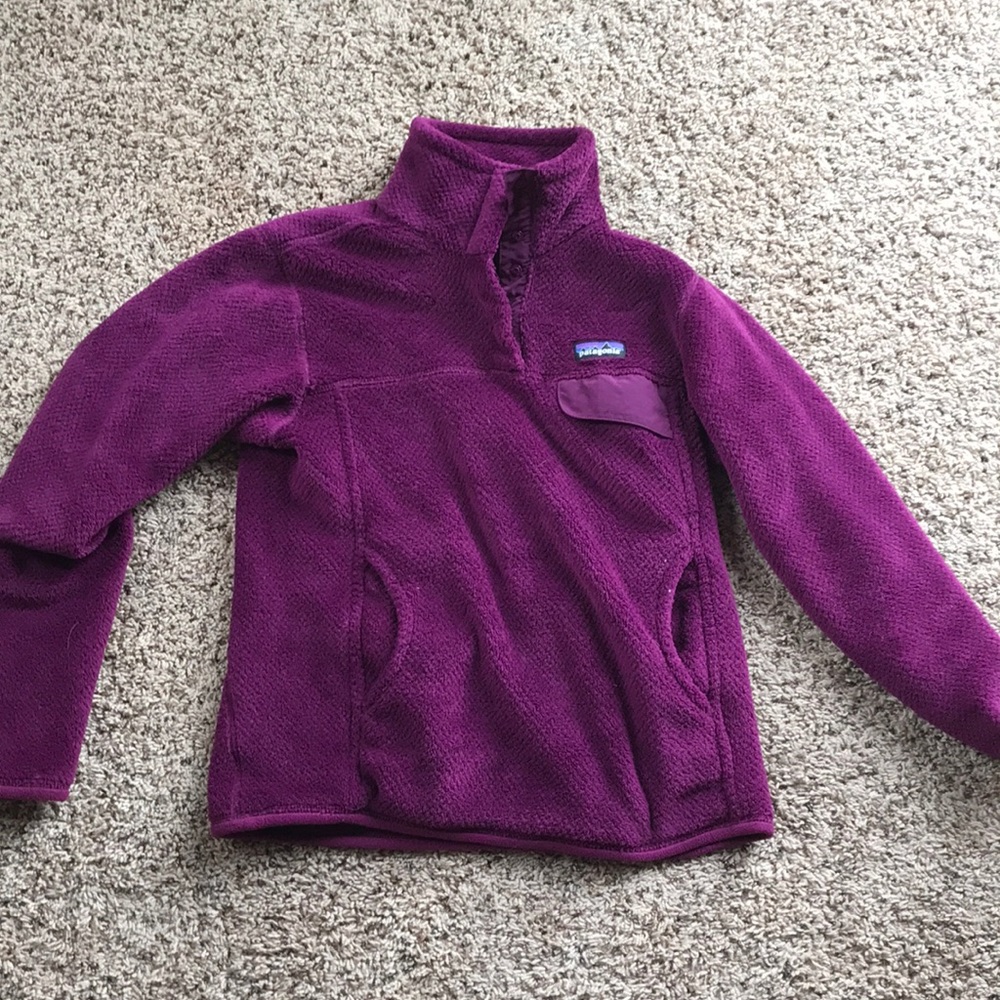 Patagonia pullover fuzzy jacket!